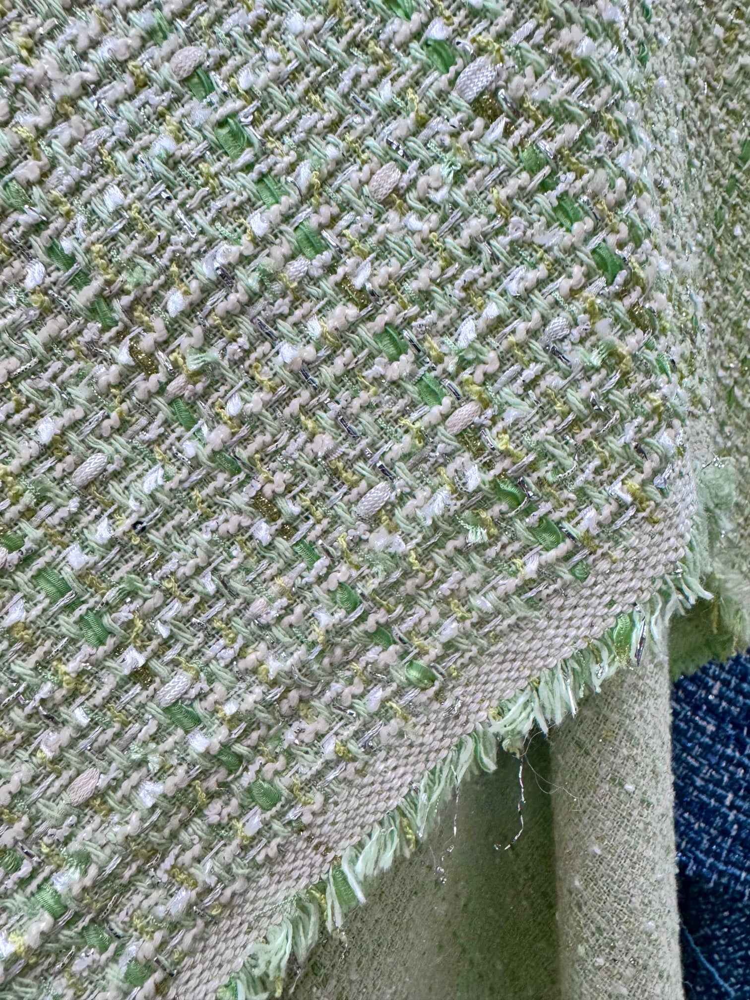 Stofa Tweed Cu Fir Lurex