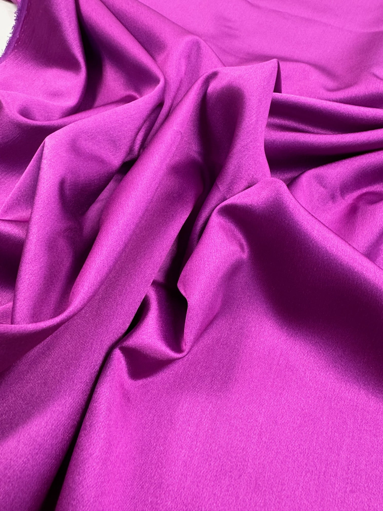 Saten De Matase Naturala, Magenta