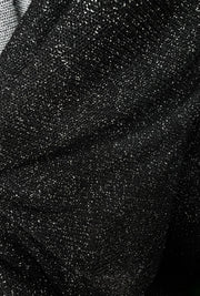 Tricot Negru Cu Fir Lame Argintiu