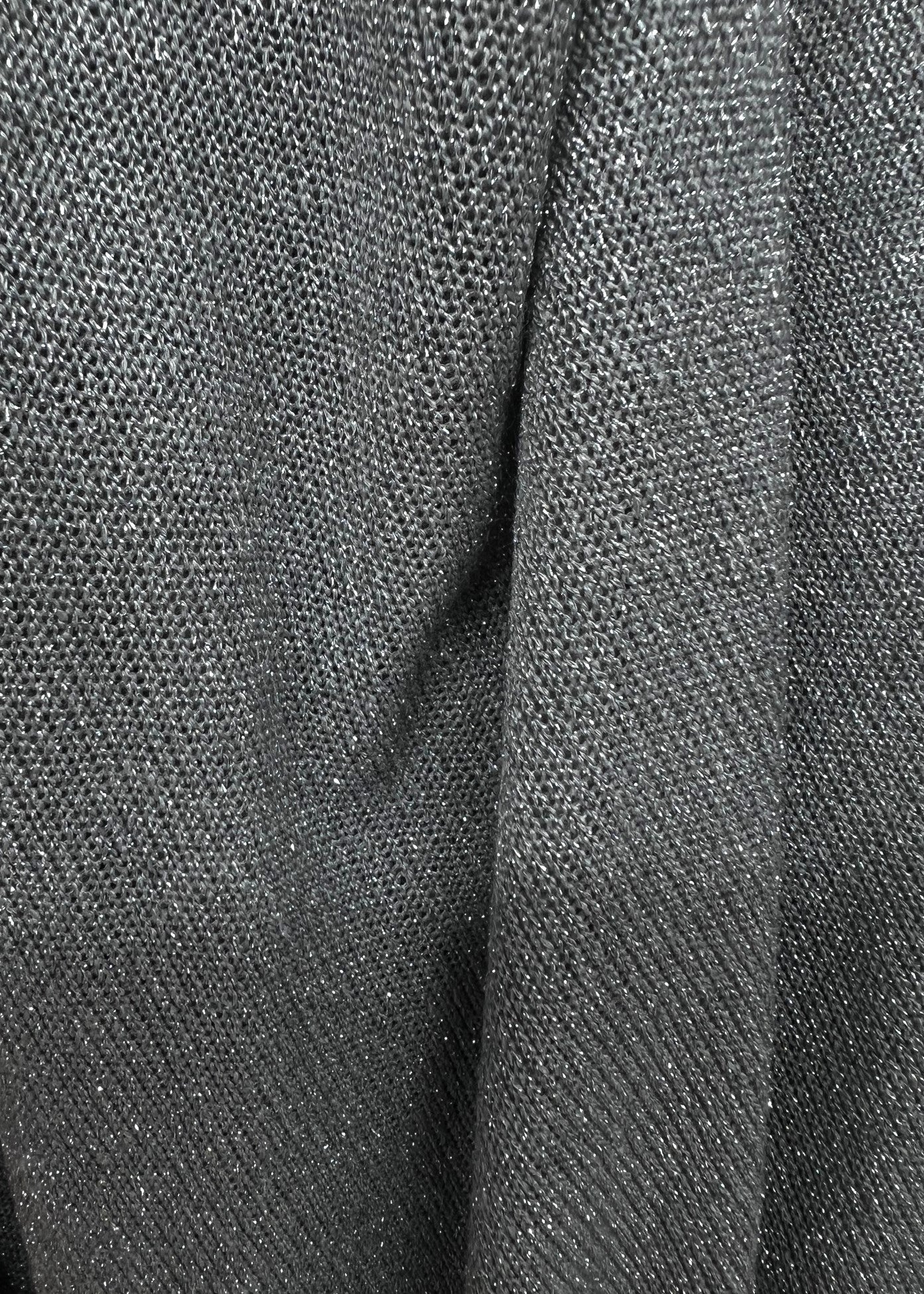 Tricot Gri Cu Fir Lame Argintiu
