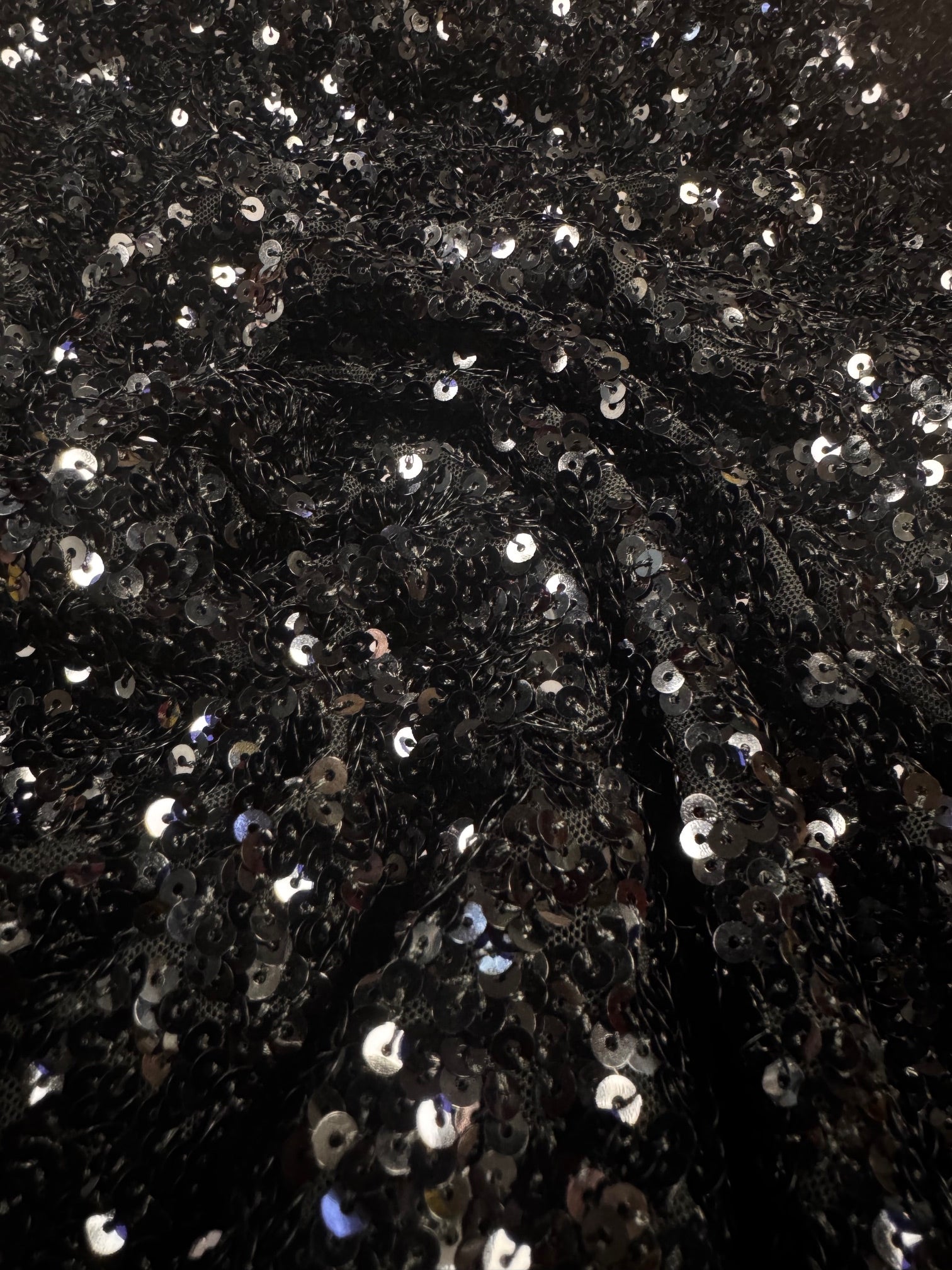 Paiete Negre Pe Tull Elastic Negru