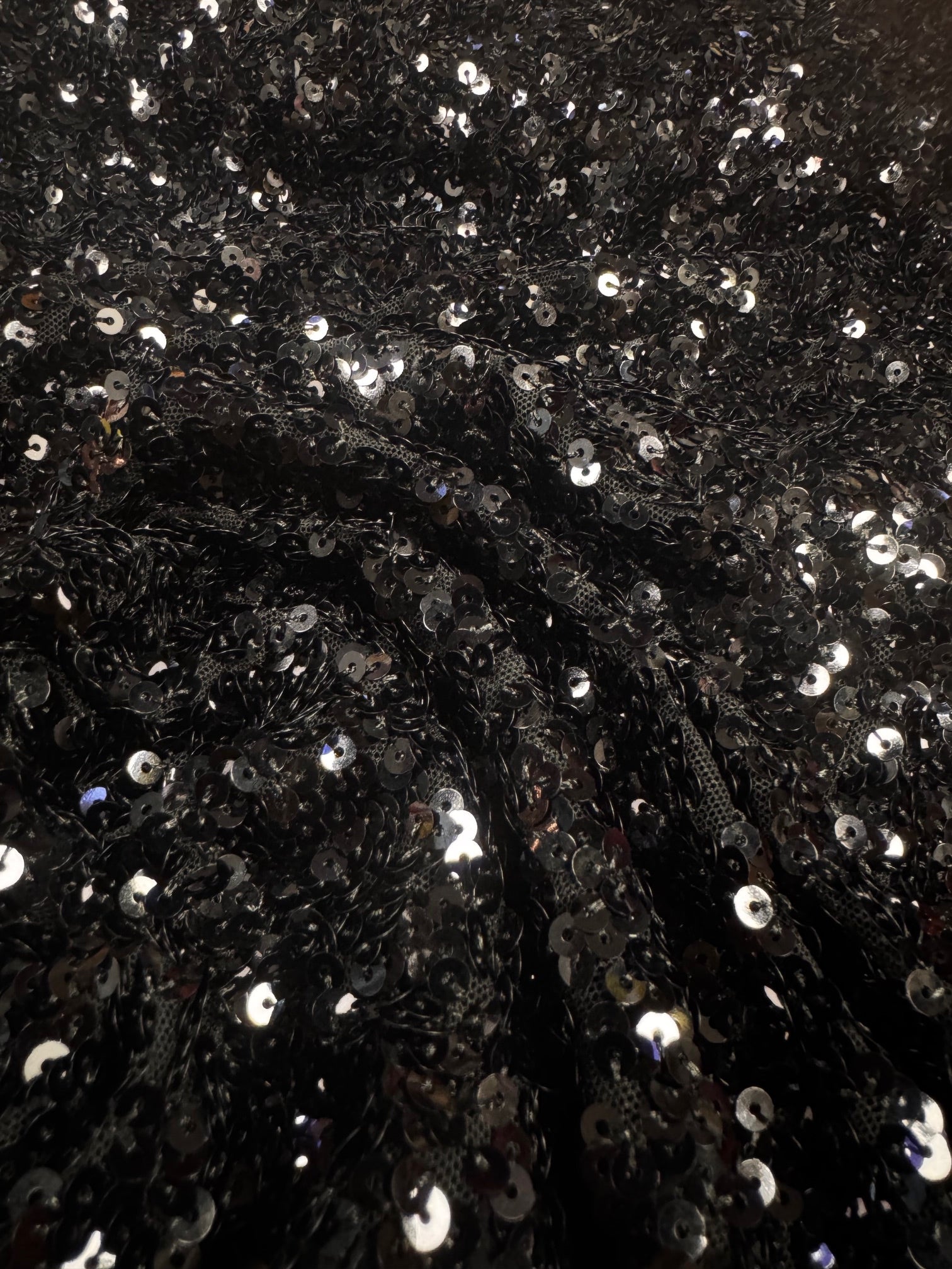Paiete Negre Pe Tull Elastic Negru