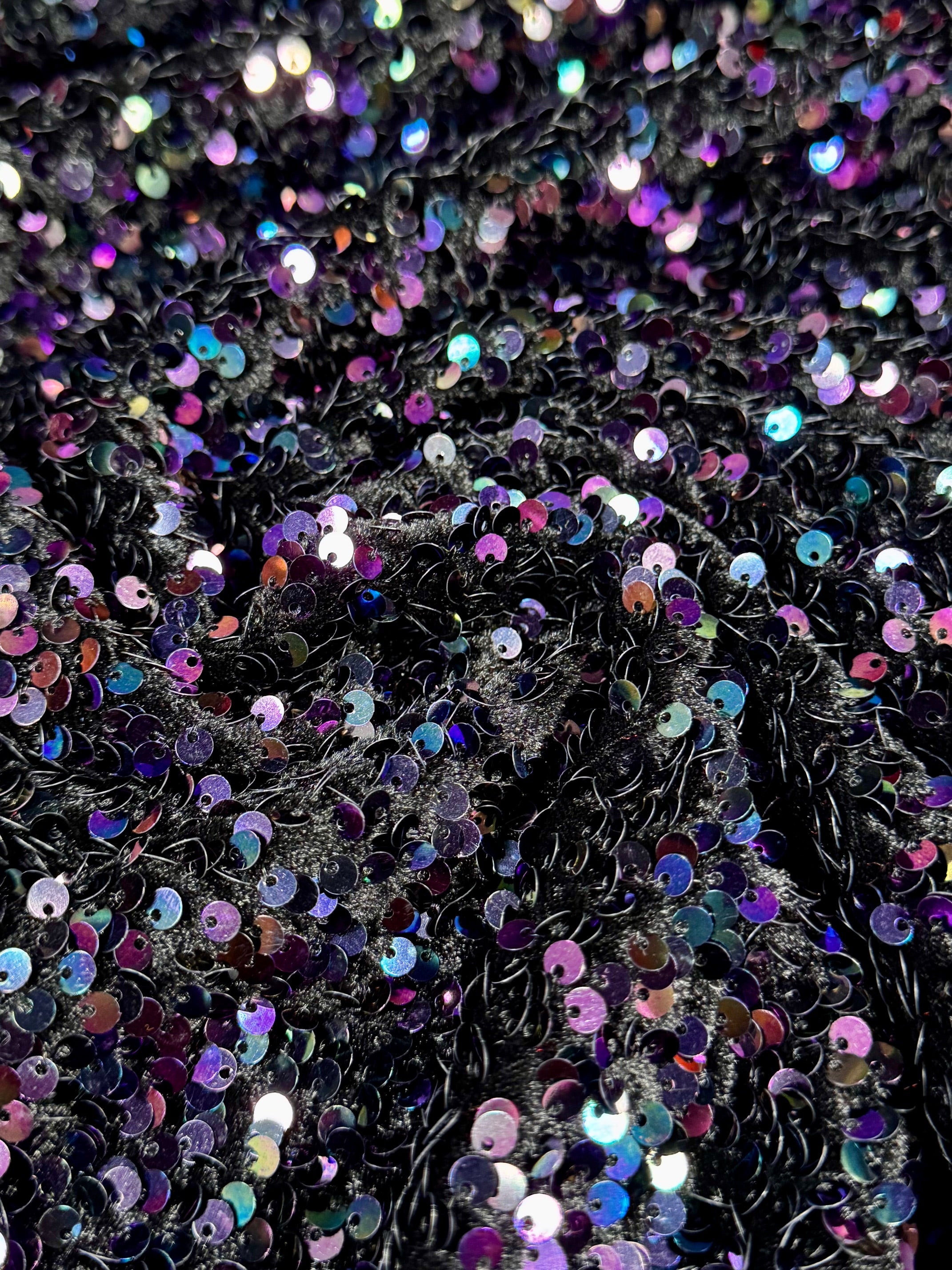 Paiete Pe Catifea Elastica Neagra