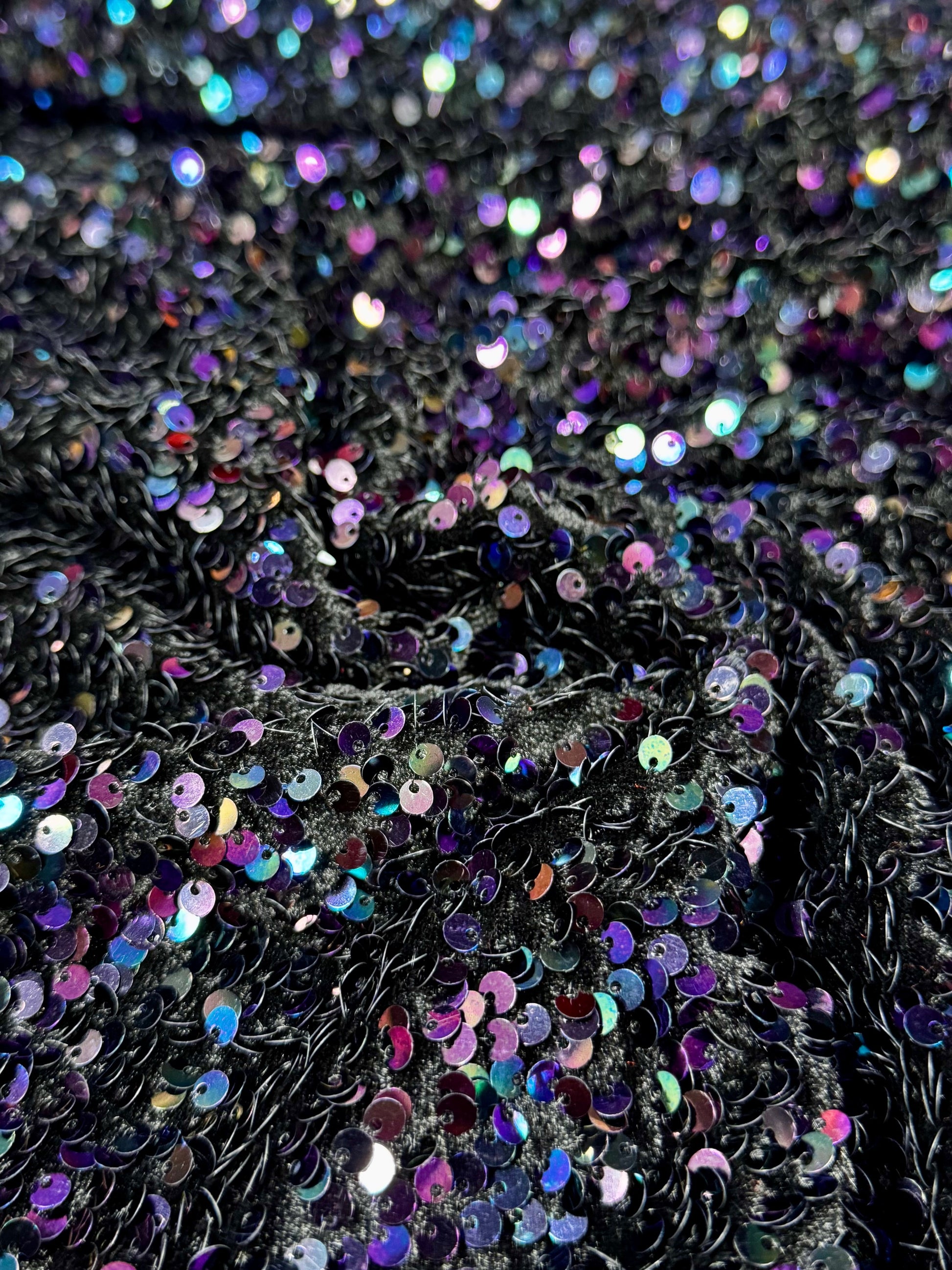 Paiete Pe Catifea Elastica Neagra