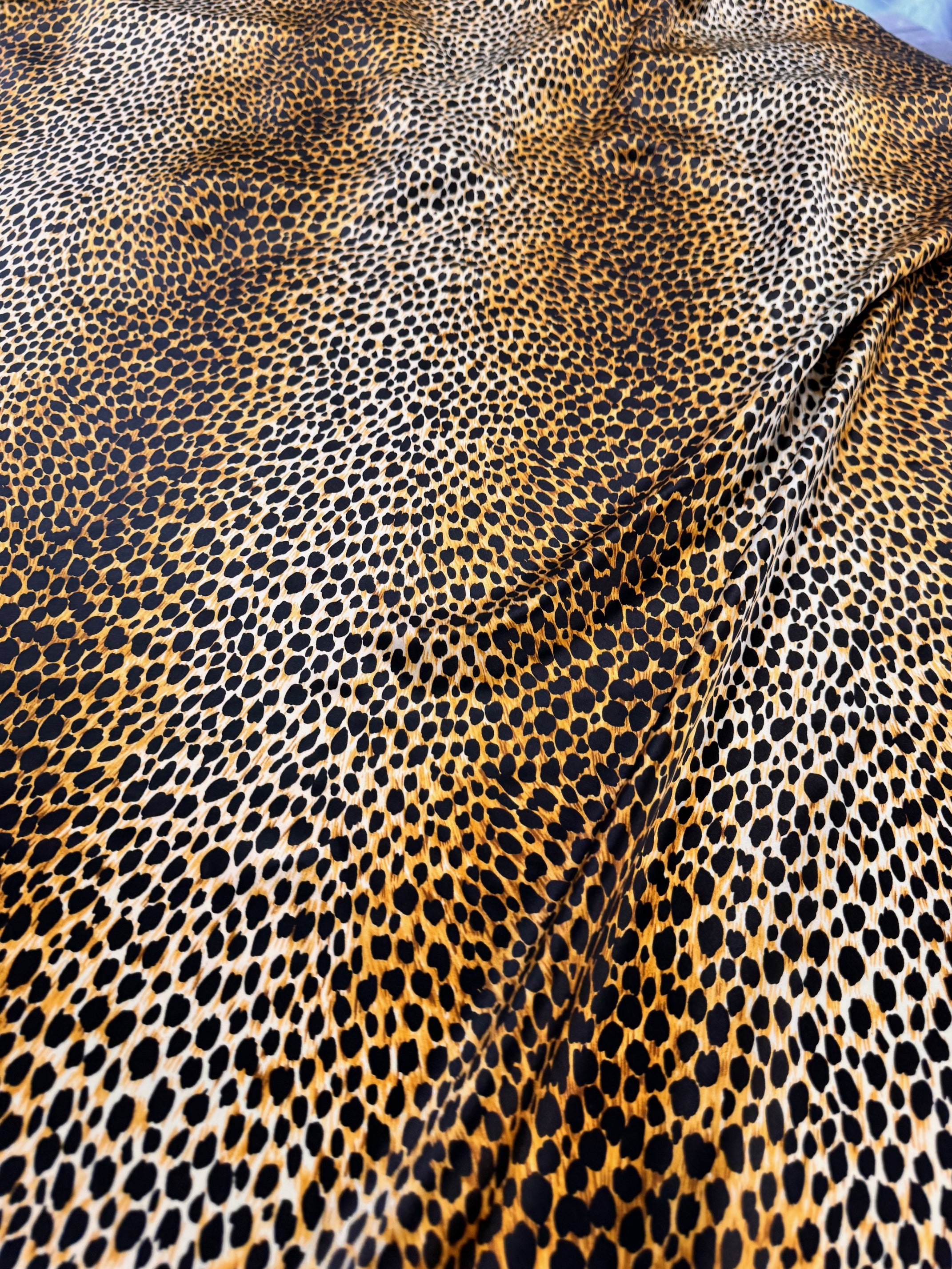 Saten De Matase Naturala Animal Print