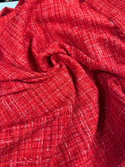Stofa Tweed Rosu