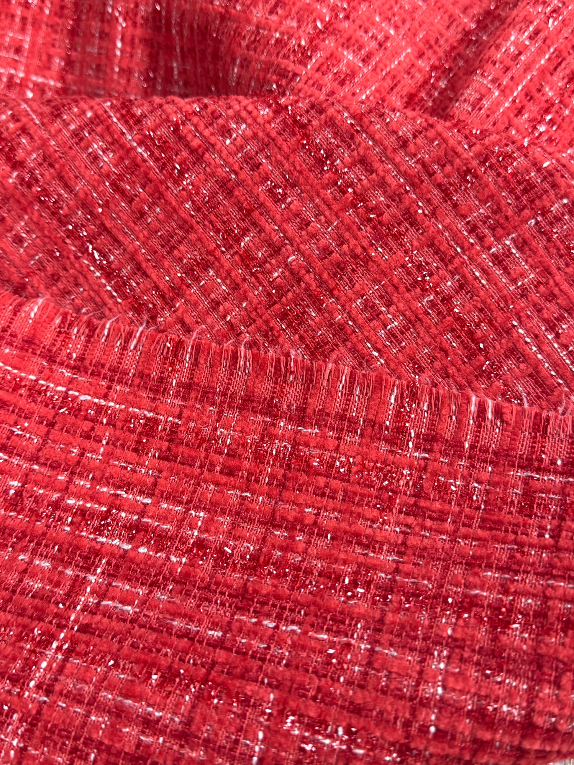Stofa Tweed Rosu