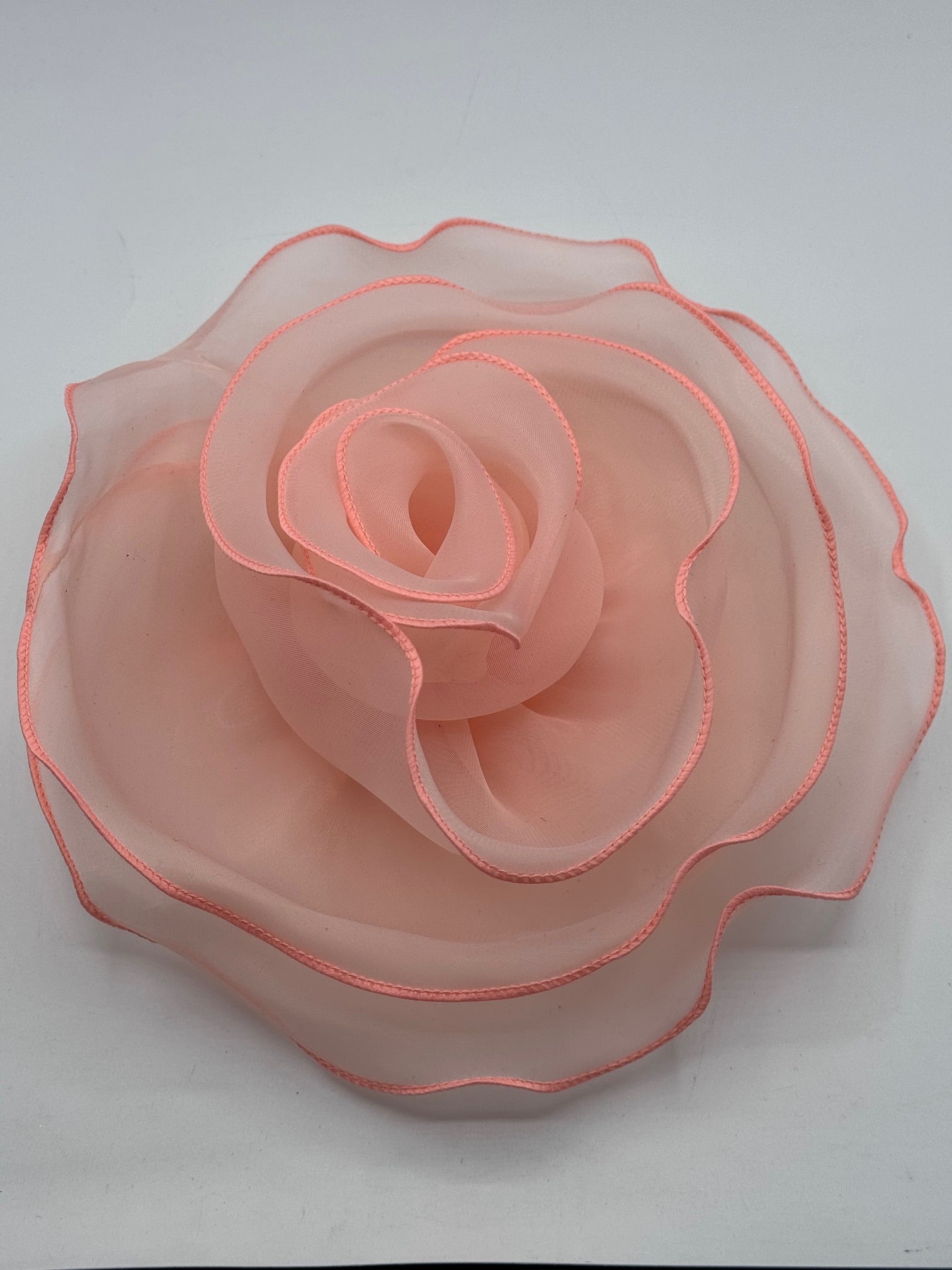 Floare Din Organza 25cm, Piersica