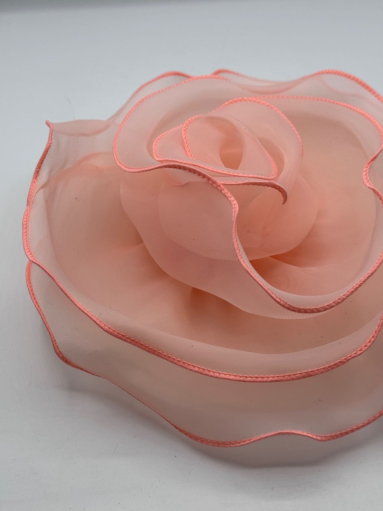 Floare Din Organza 25cm, Piersica