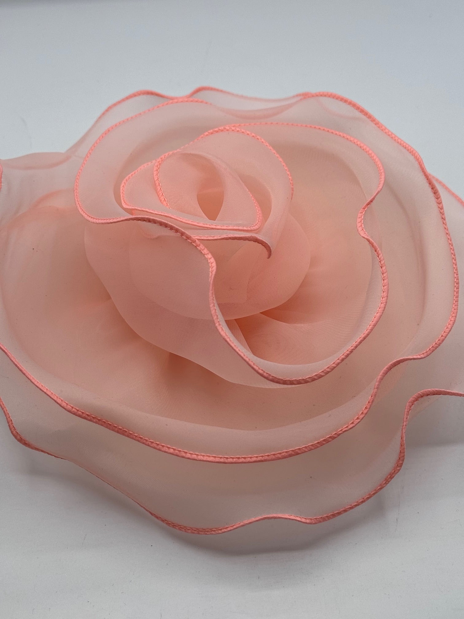 Floare Din Organza 25cm, Piersica