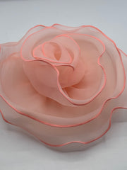 Floare Din Organza 25cm, Piersica