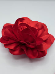 Flori Din Saten 20cm, Rosu