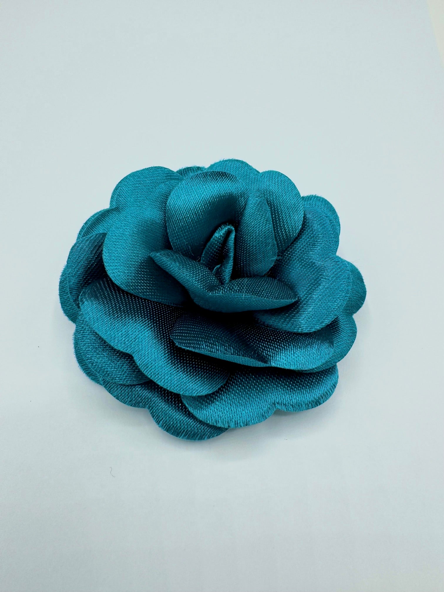 Floare Din Saten 5cm, Turcoaz