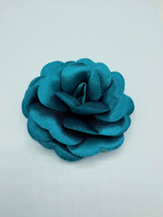 Floare Din Saten 5cm, Turcoaz