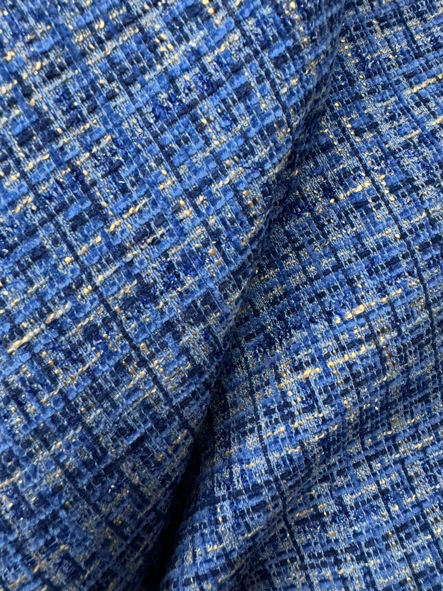 Stofa Tweed Albastru