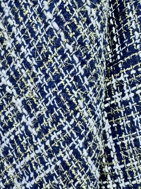 Stofa Tweed Bleumarin