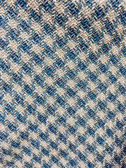 Stofa Tweed Cu Fir Lurex, Bej Cu Turcoaz