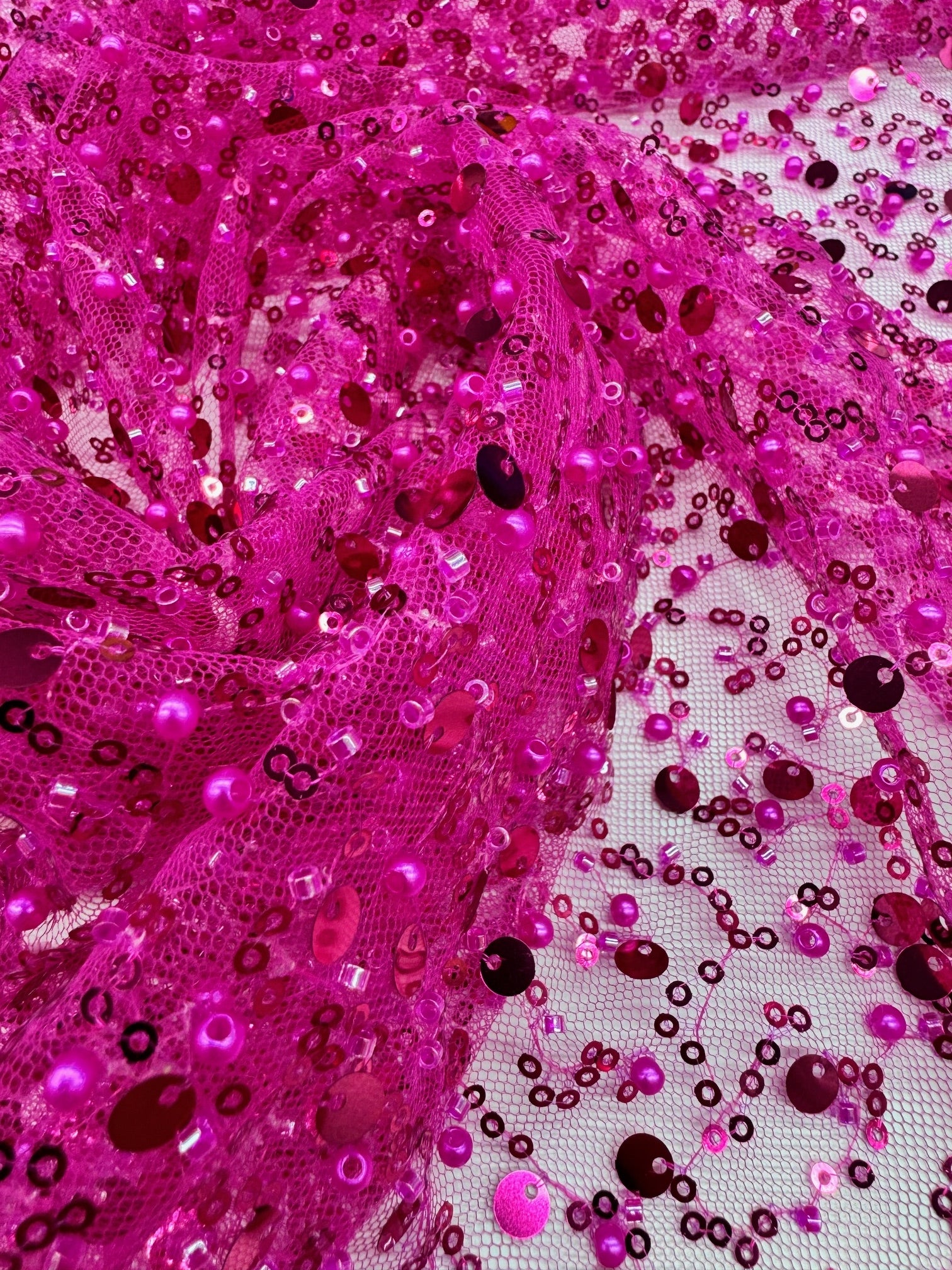 Tull Cu Paiete Si Perle