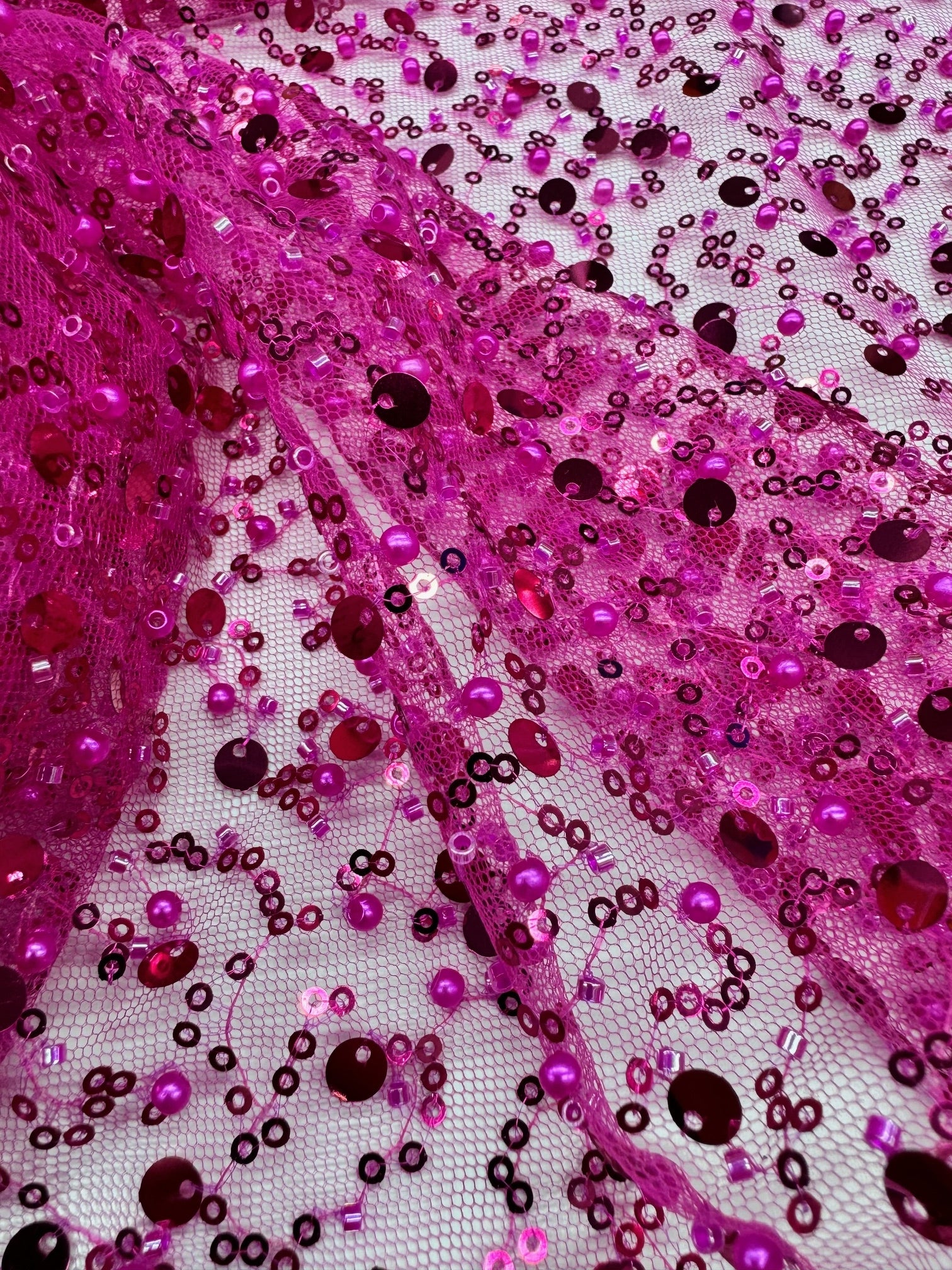 Tull Cu Paiete Si Perle