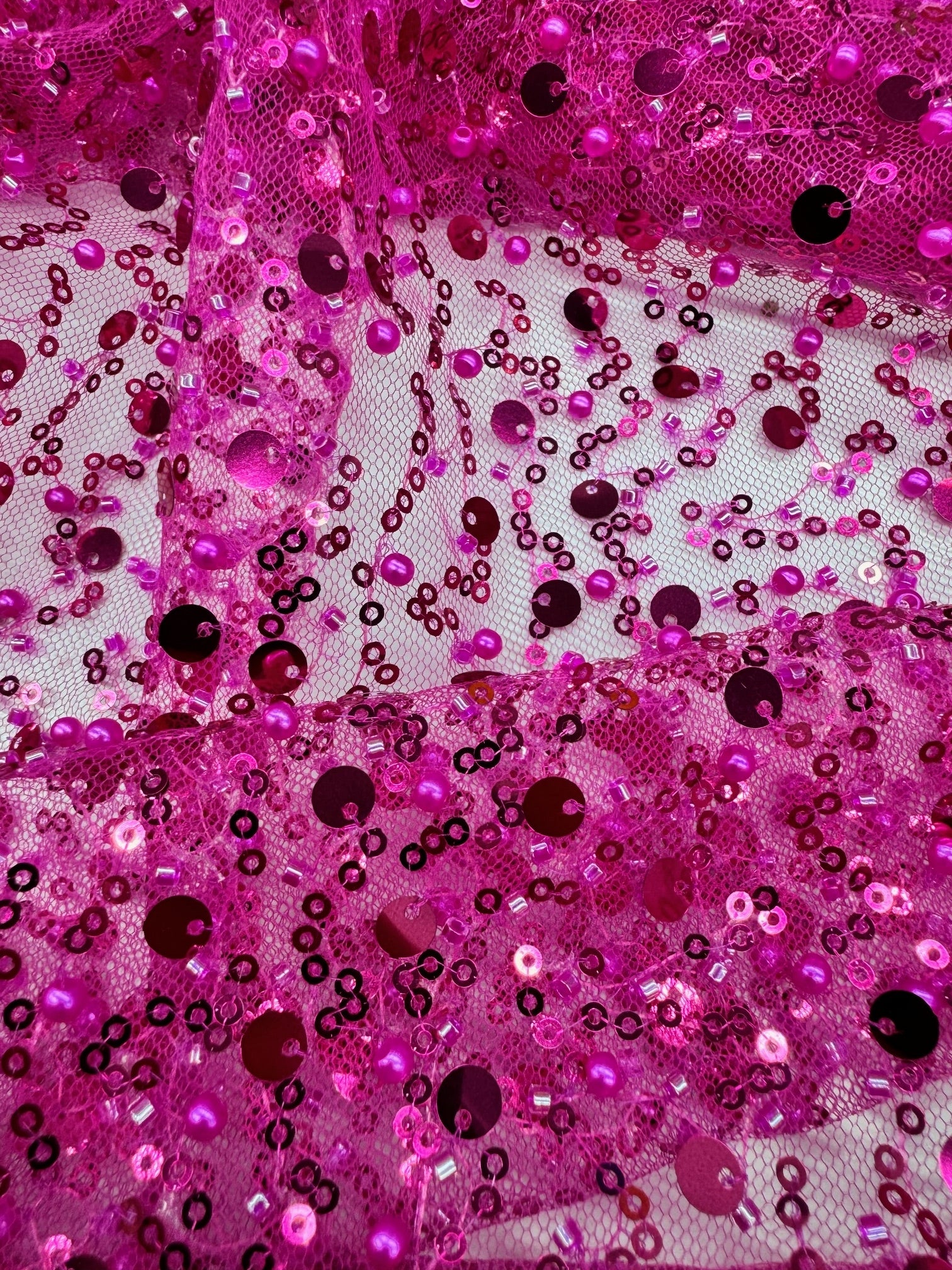 Tull Cu Paiete Si Perle