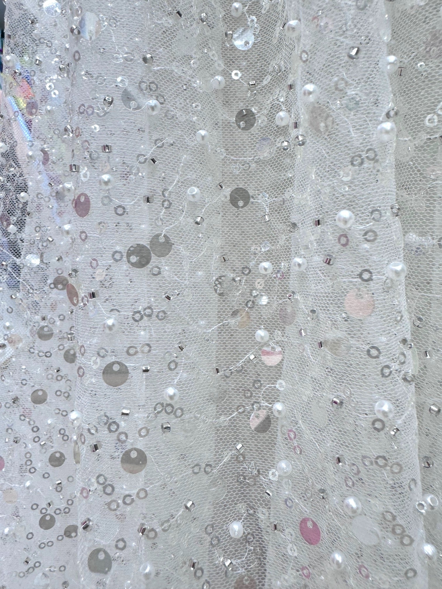 Tull Cu Paiete Si Perle