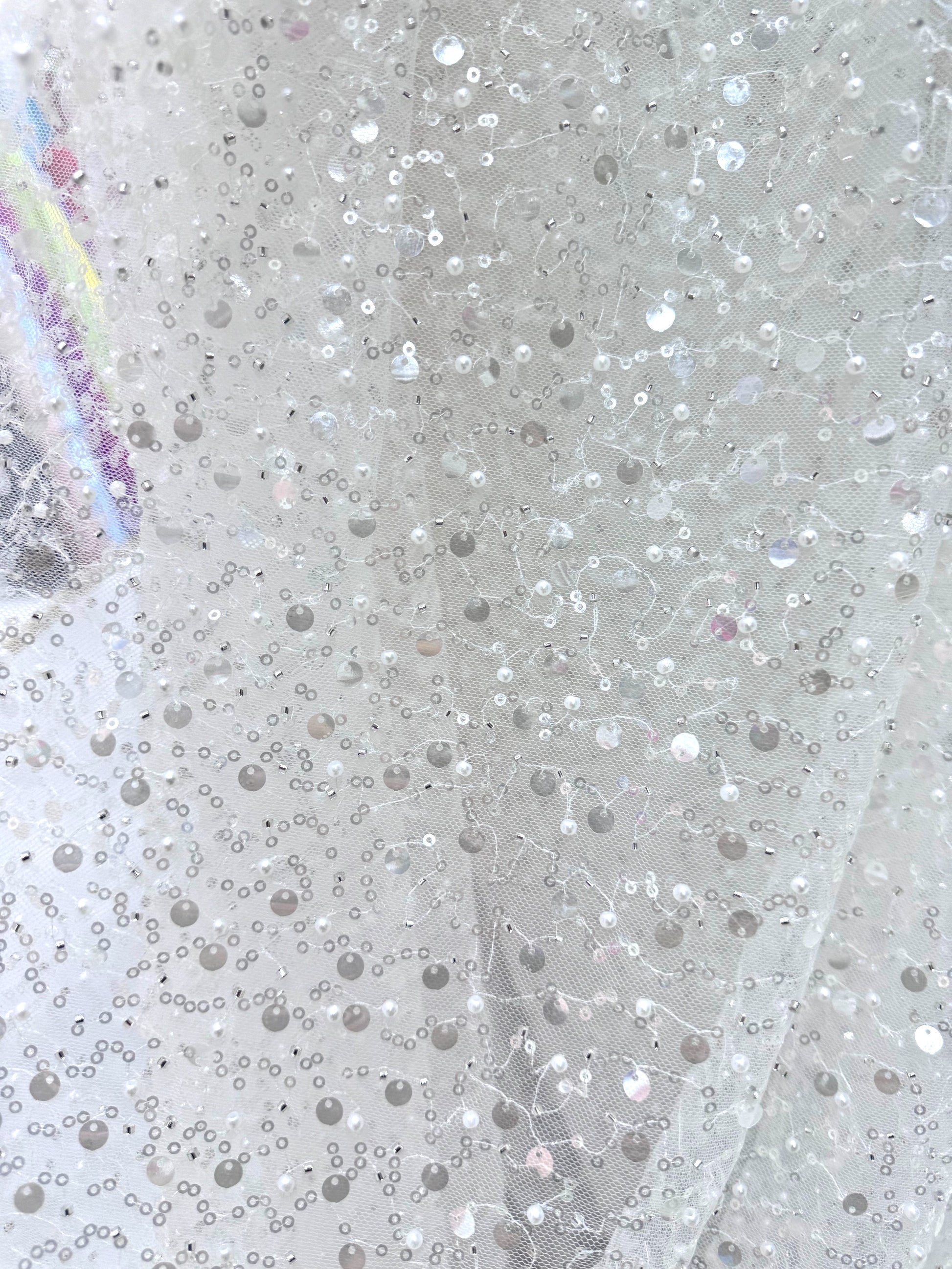 Tull Cu Paiete Si Perle