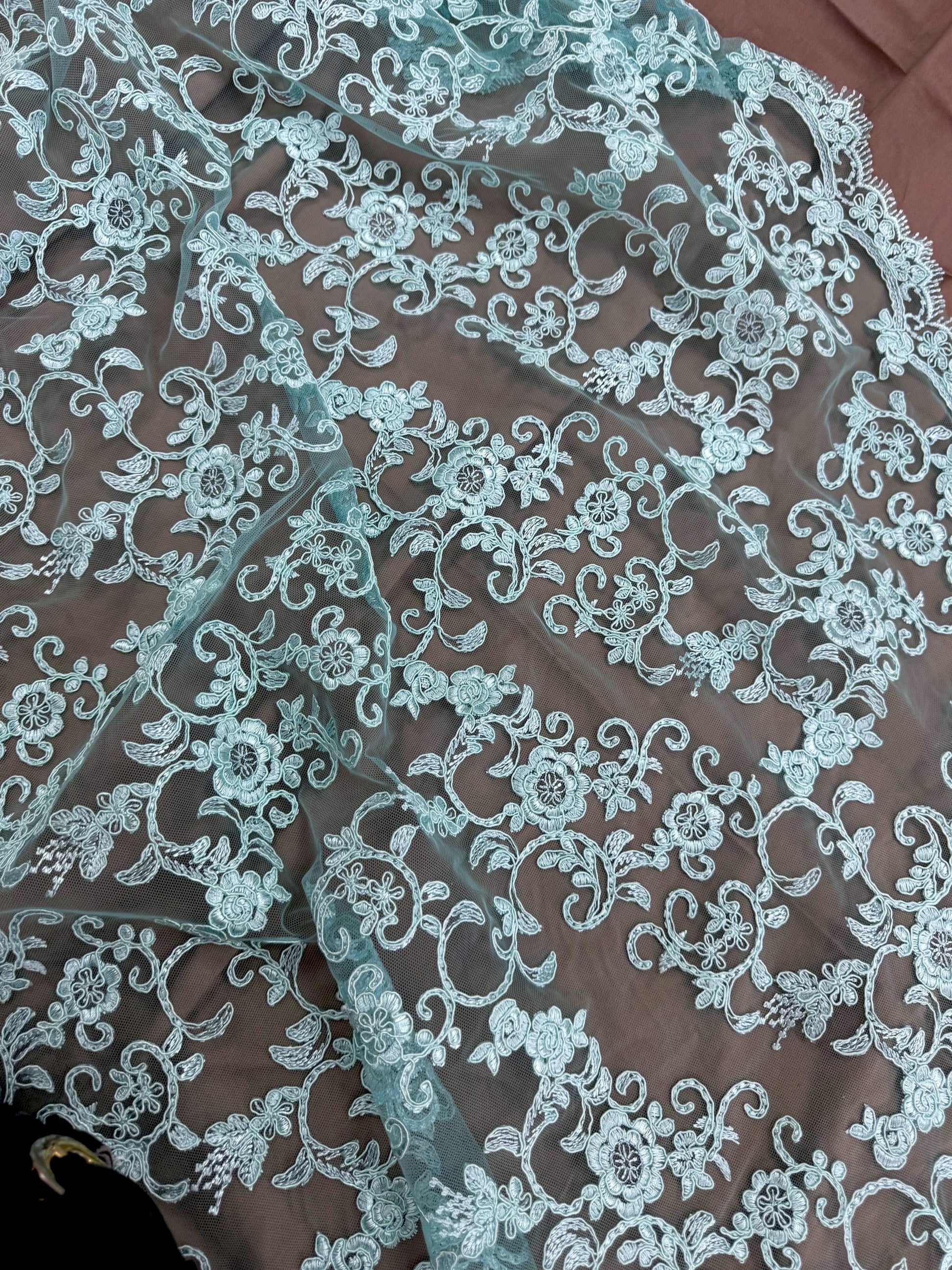 Broderie Pe Tull Turcoaz