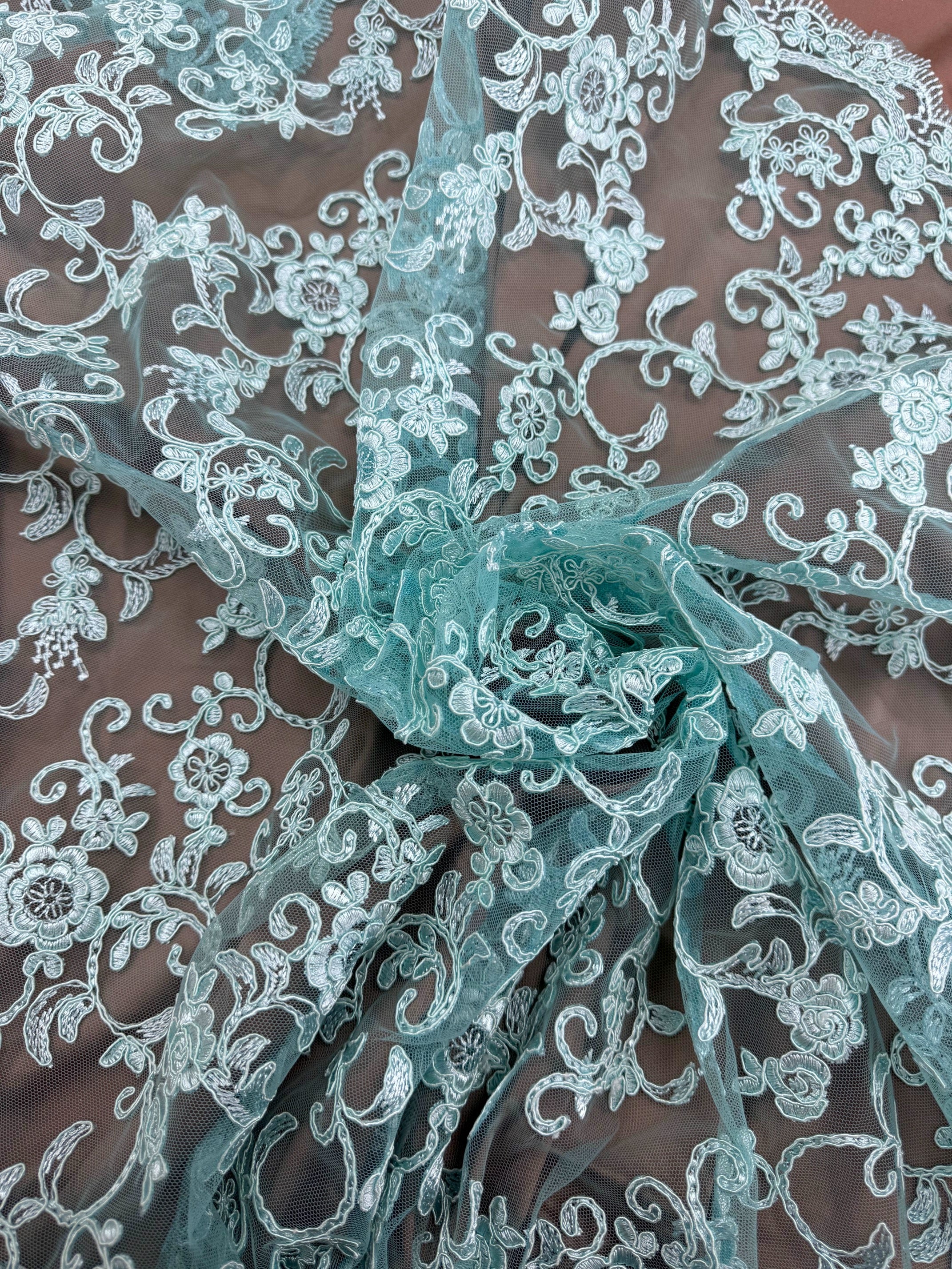 Broderie Pe Tull Turcoaz
