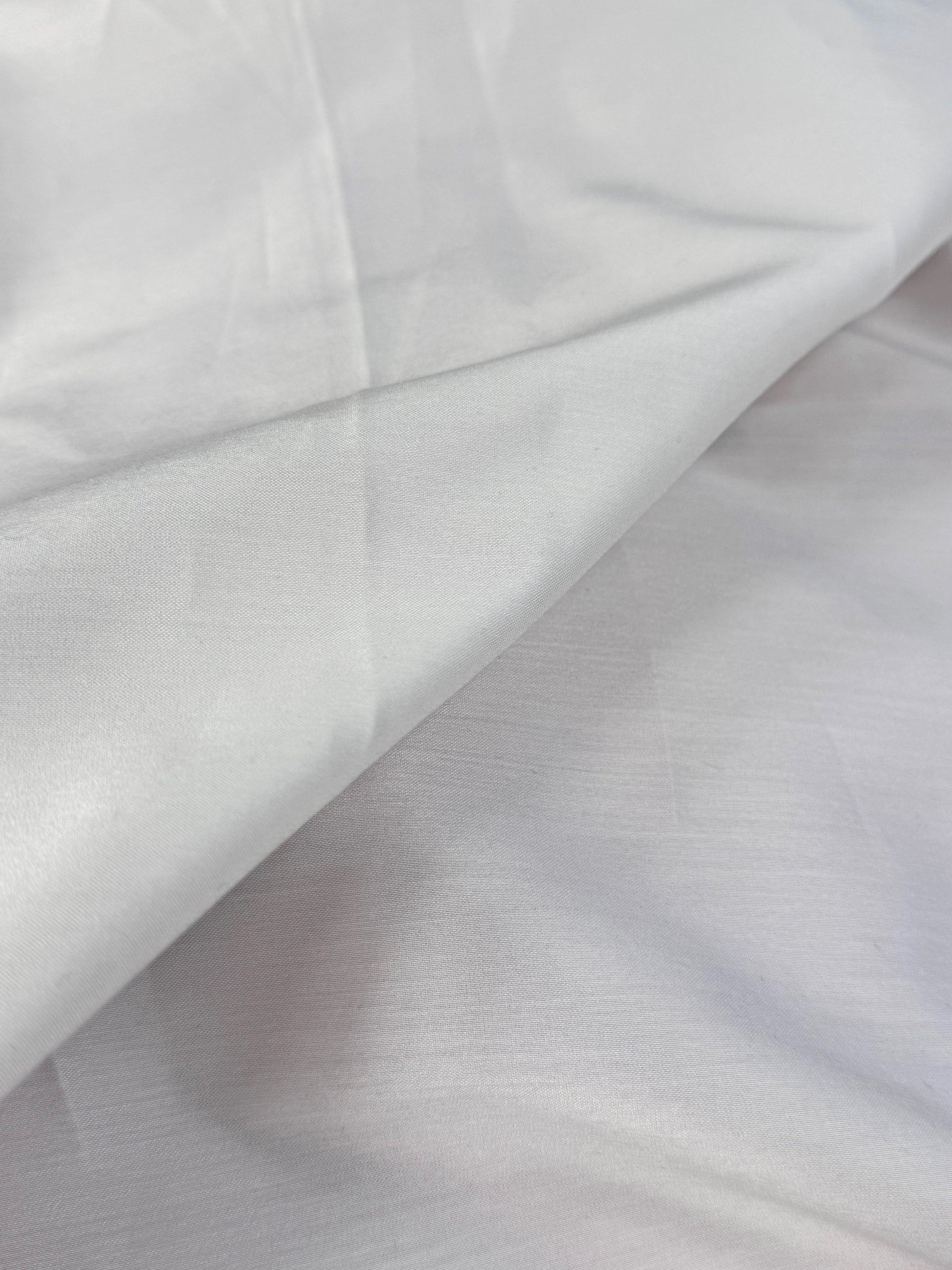 Poplin Satinat Cu Elastan Alb Gri