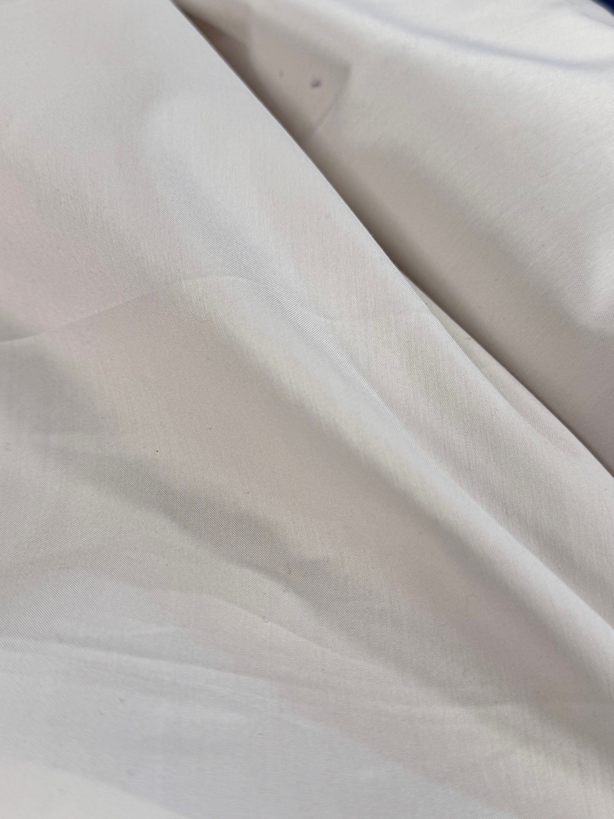 Poplin Satinat Cu Elastan Alb Gri