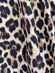Crep Animal Print Cu Stras