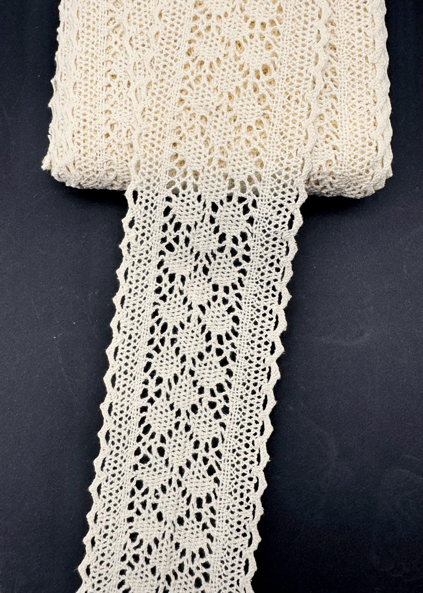 Dantela De Bumbac 6.50cm, Bej