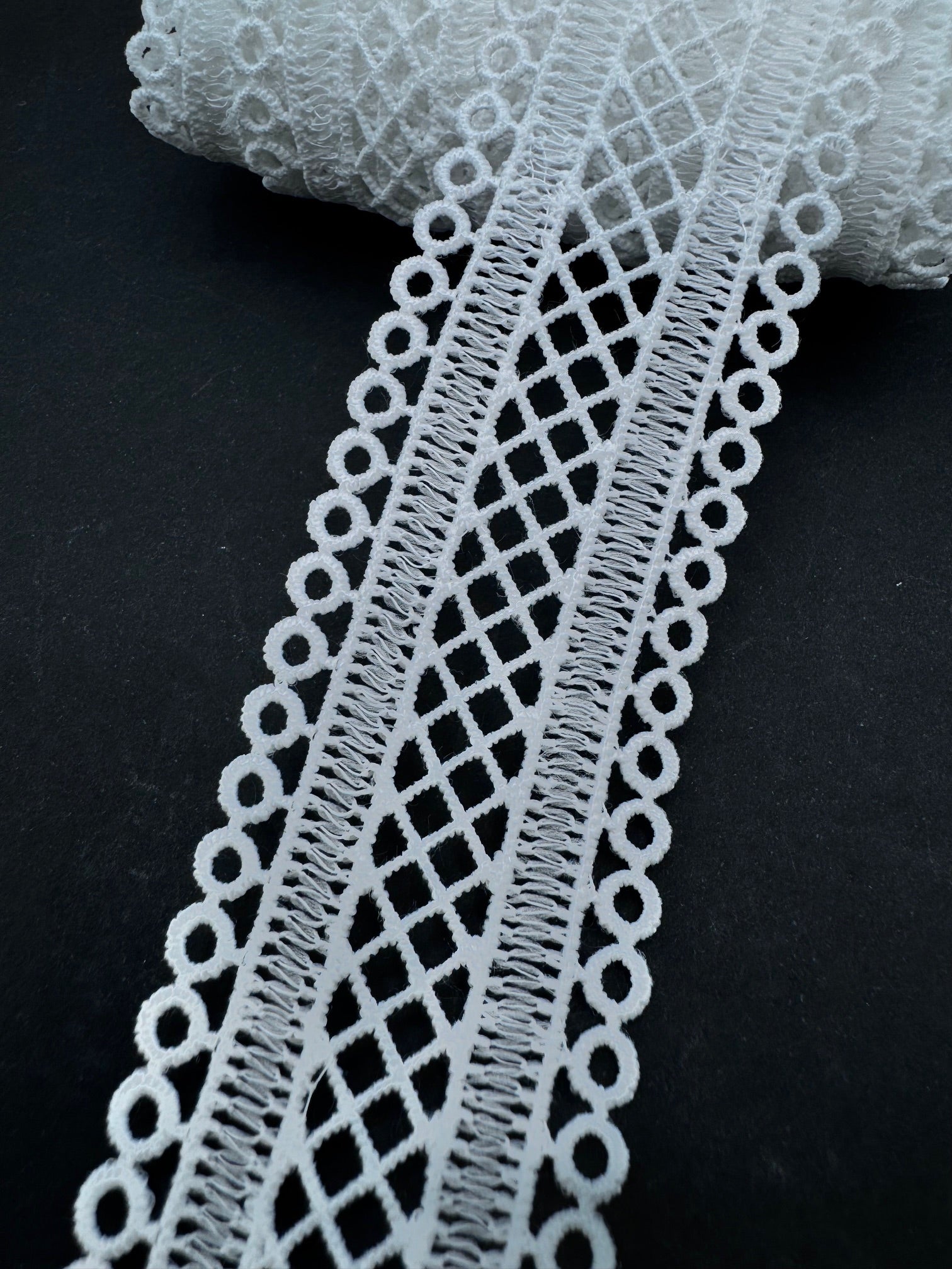 Dantela 4cm, Alb