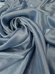 Crep De Vascoza Satinat, Bleu