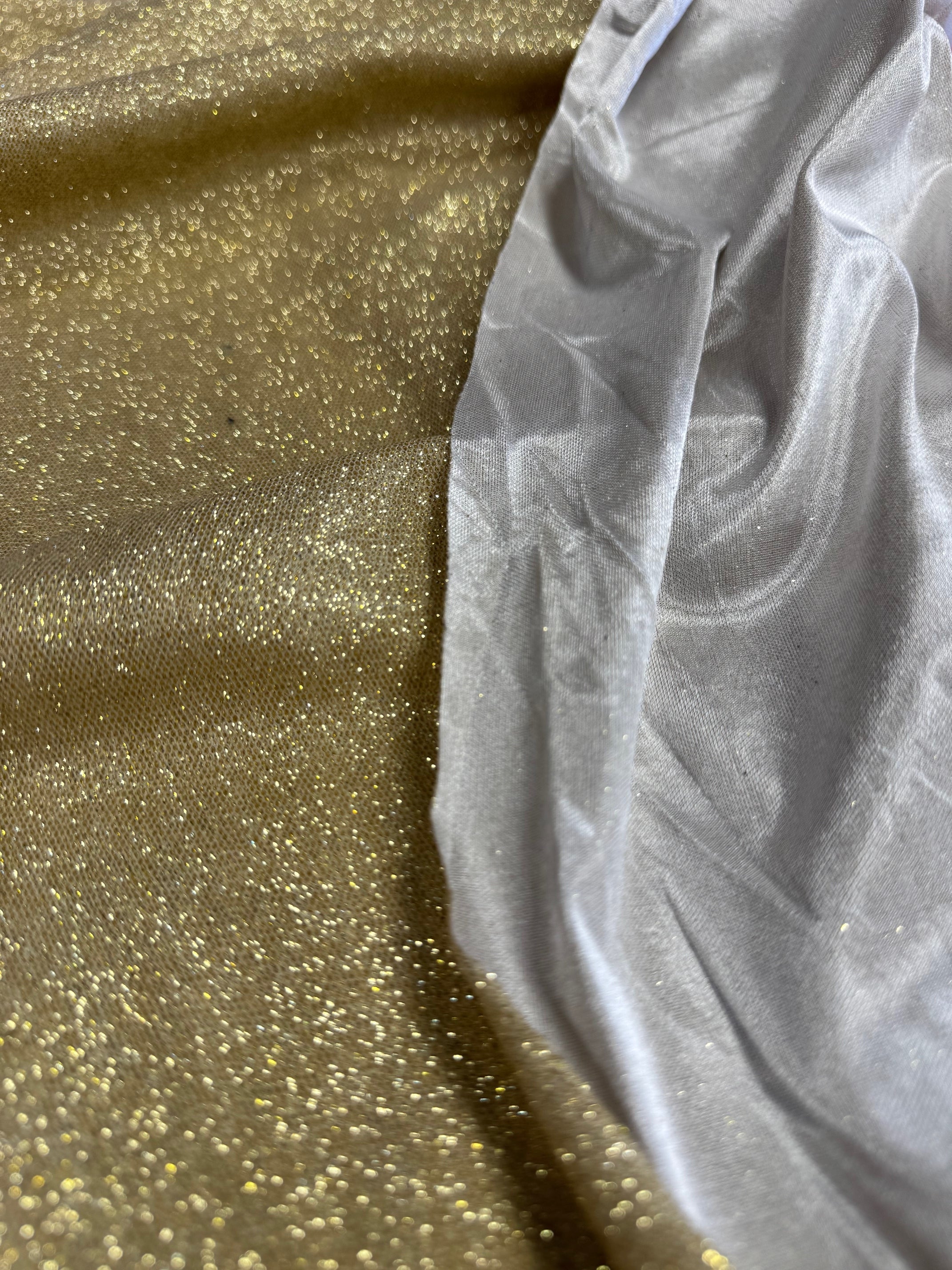Lurex Elastic Cu Sclipici Auriu