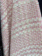 Stofa Tweed Cu Fir Lurex Auriu