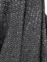 Stofa Tweed Cu Fir Lurex Negru