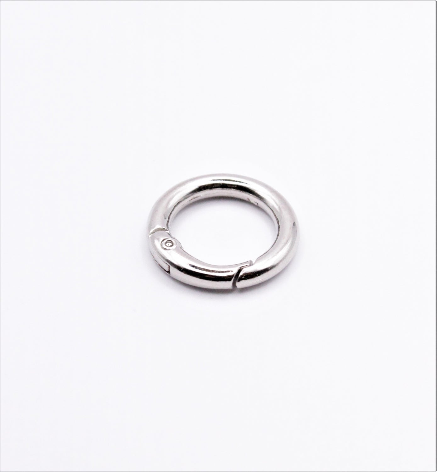 Inel Carabina Metal, 15mm, Argintiu
