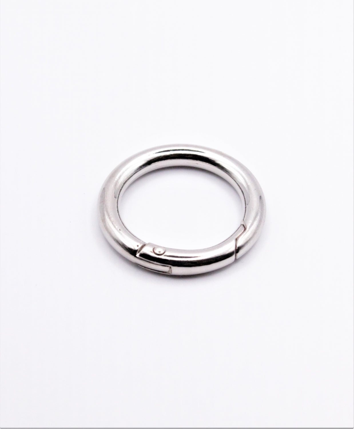 Inel Carabina Metal, 25mm, Argintiu