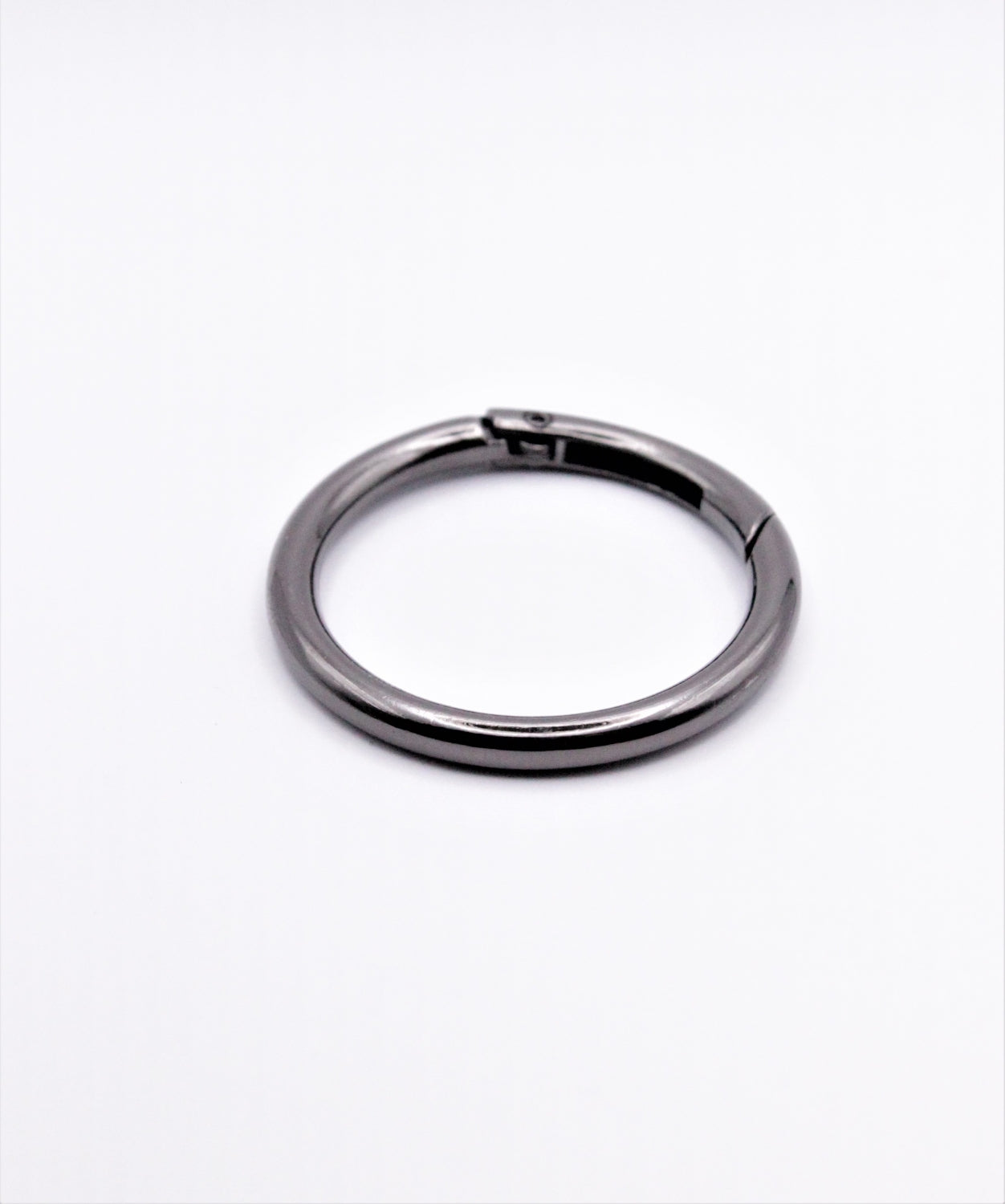 Inel Carabina Metal, 40mm, Argintiu Rodiat