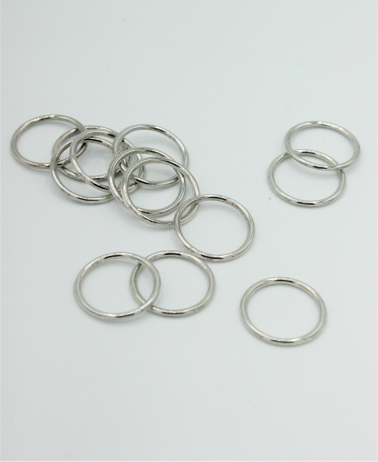 Anouri Metalice, Argintii 18mm