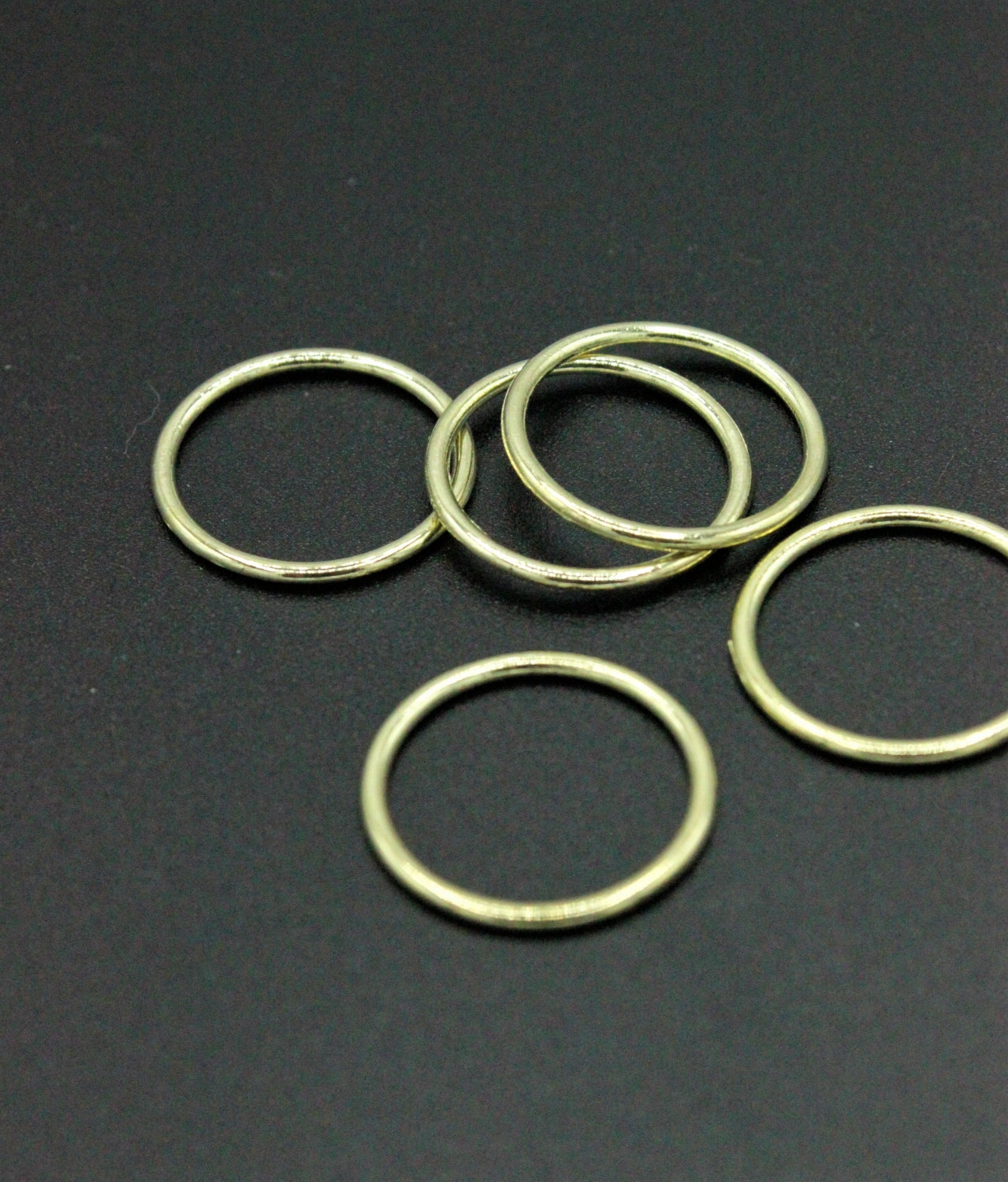 Anouri Metalice, Auriu, 18mm