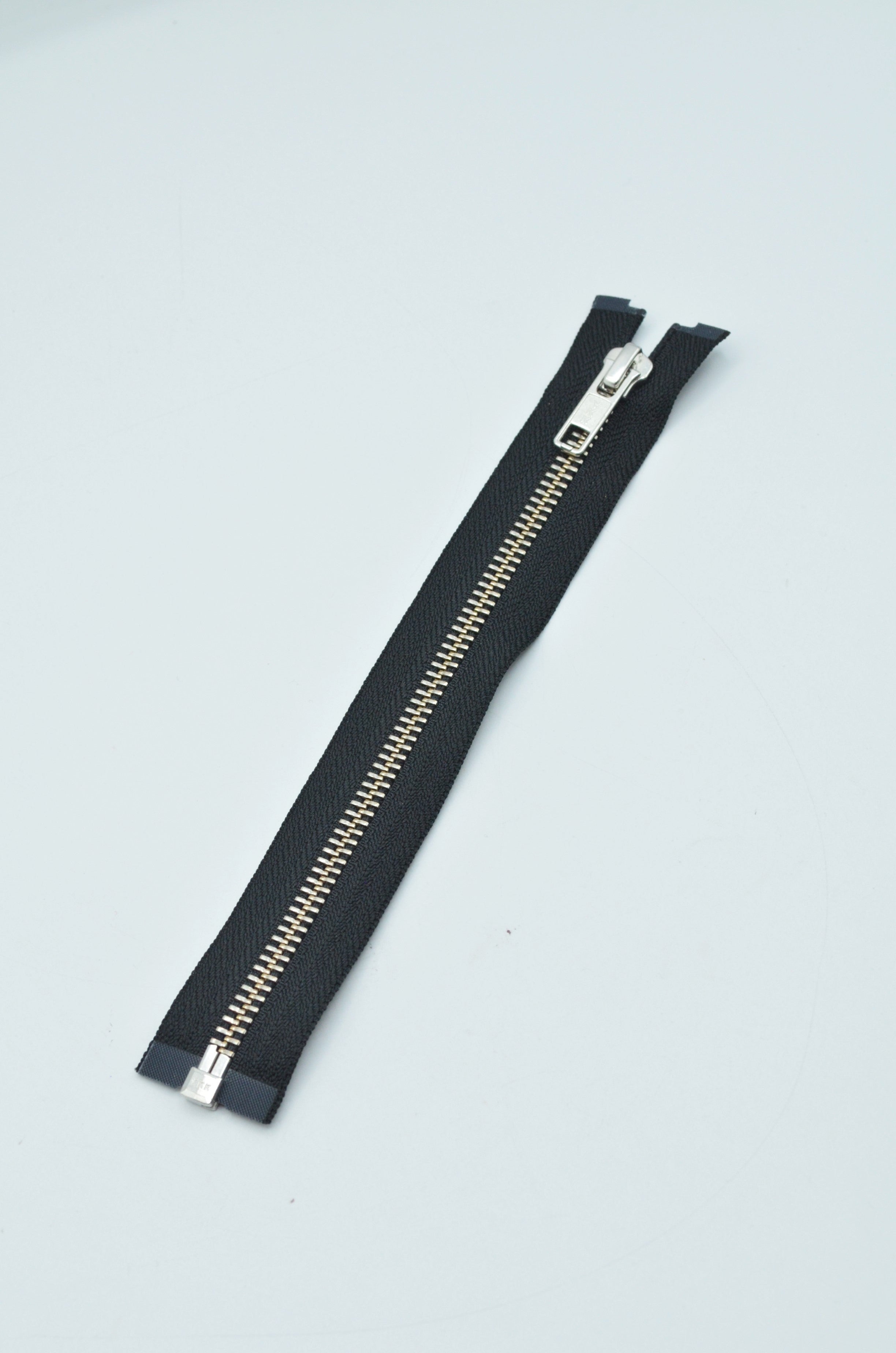 Fermoar YKK Metalic Detasabil 20cm, Negru