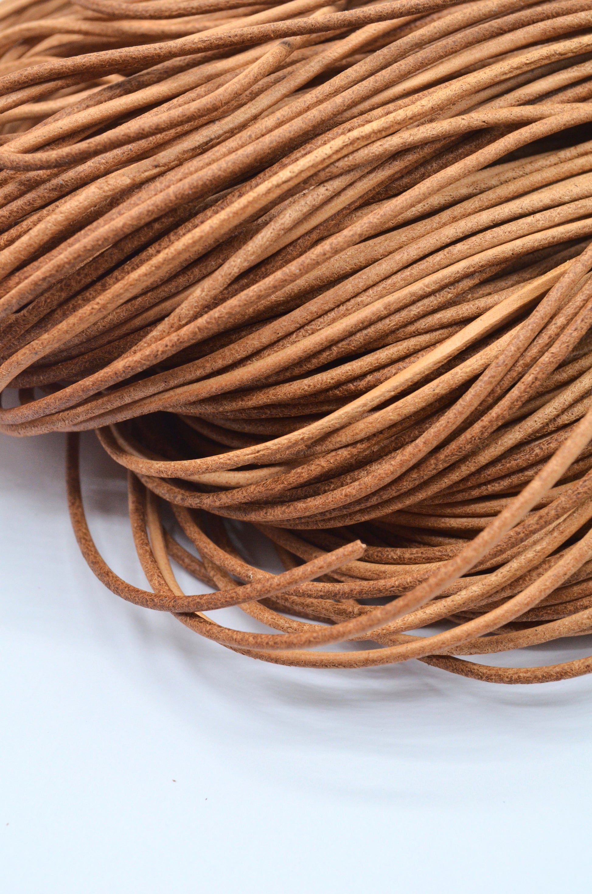 Snur Din Piele 2mm, Bej Camel