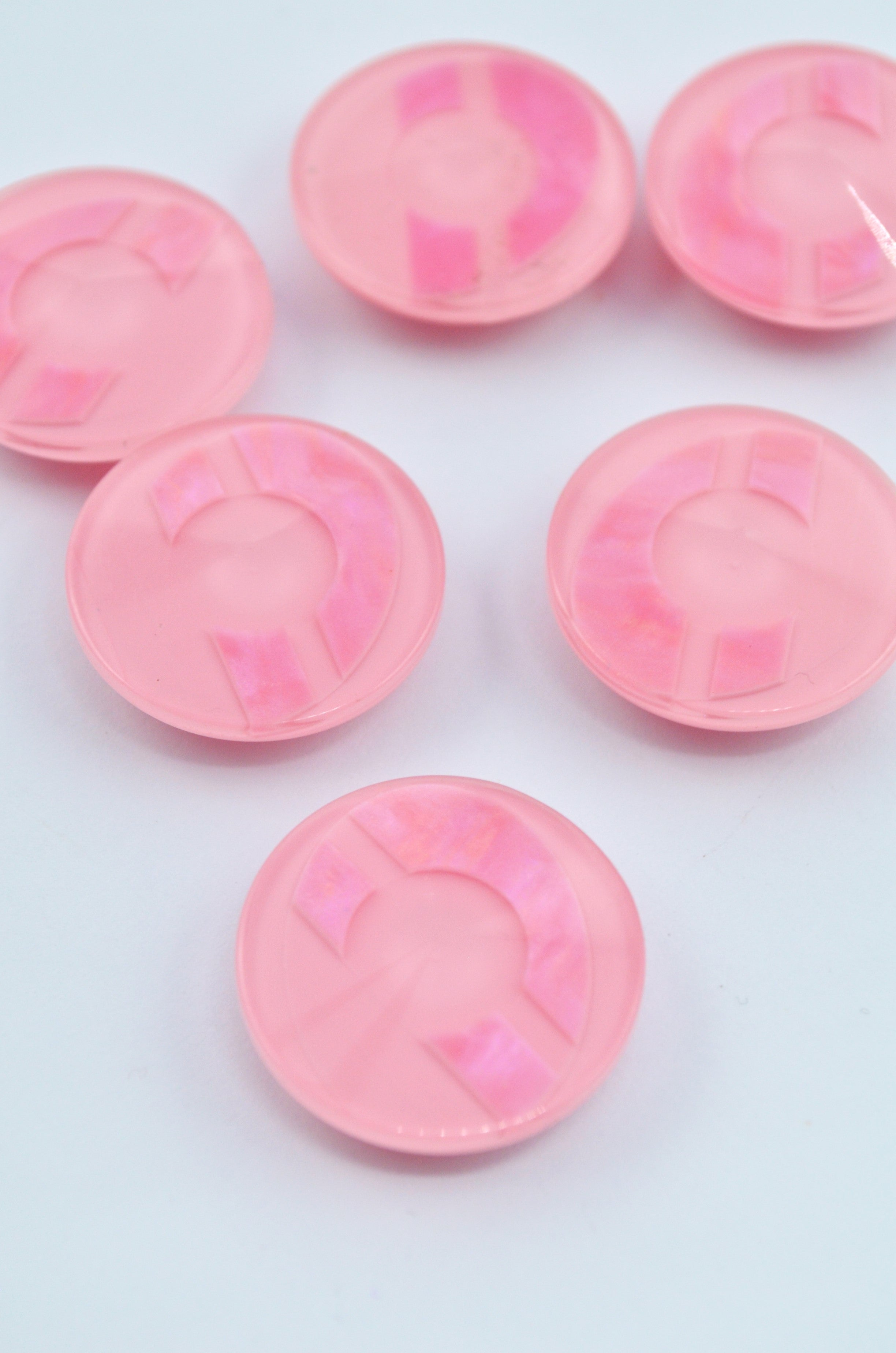 Nasturi De Plastic, 20mm, Roz