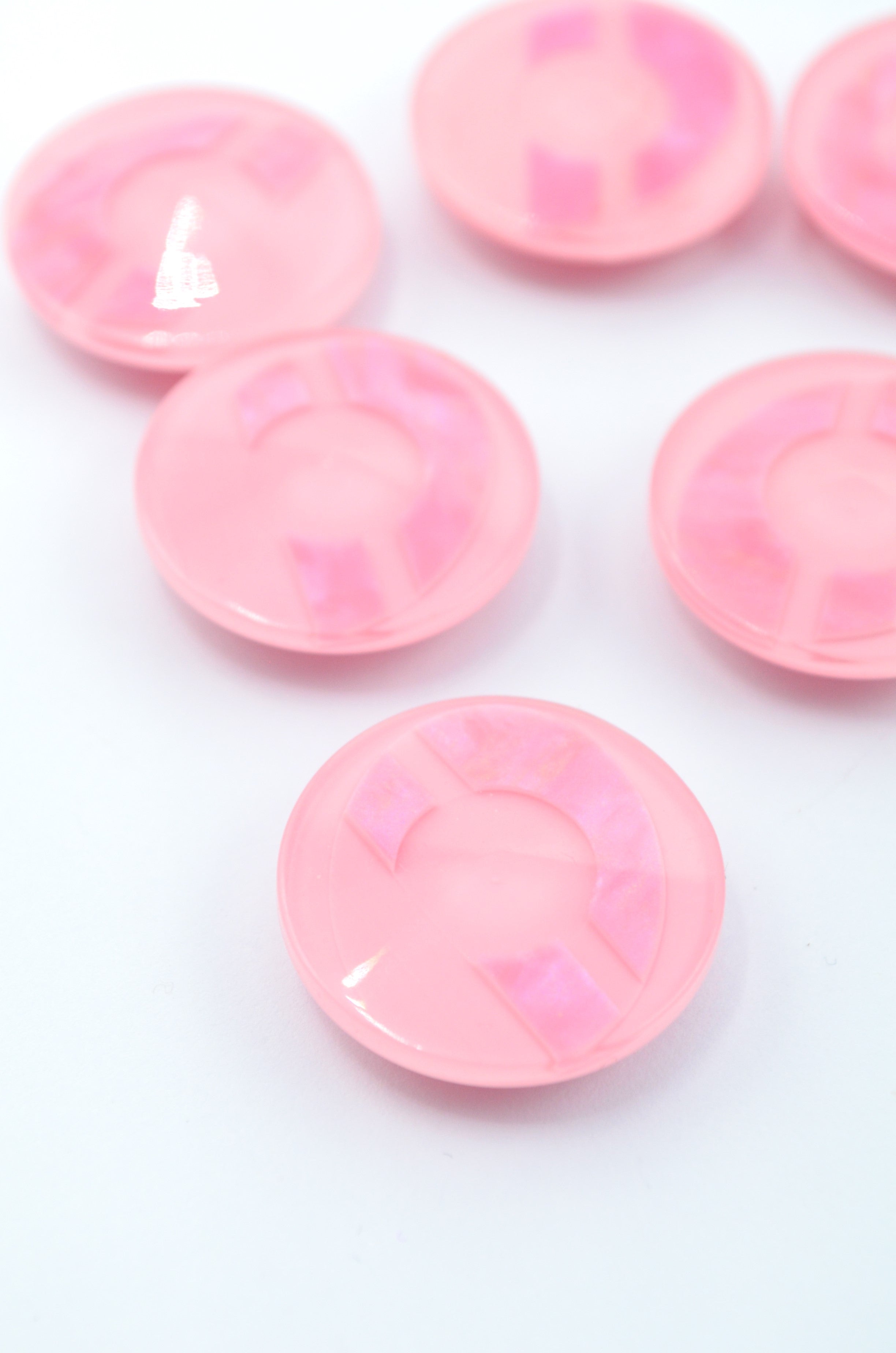 Nasturi De Plastic, 20mm, Roz