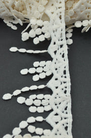 Dantela Poliester Crem, 5cm