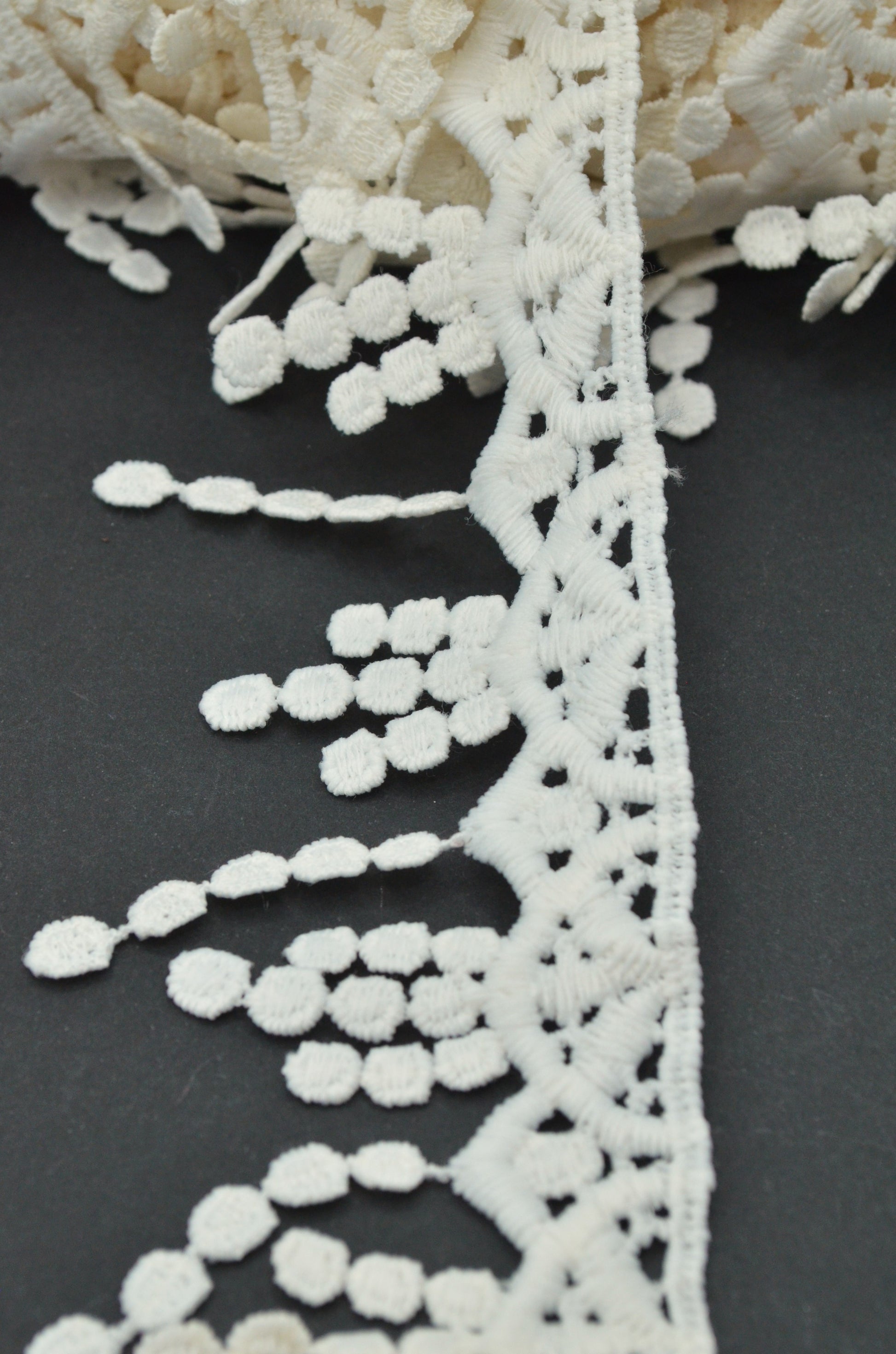 Dantela Poliester Crem, 5cm