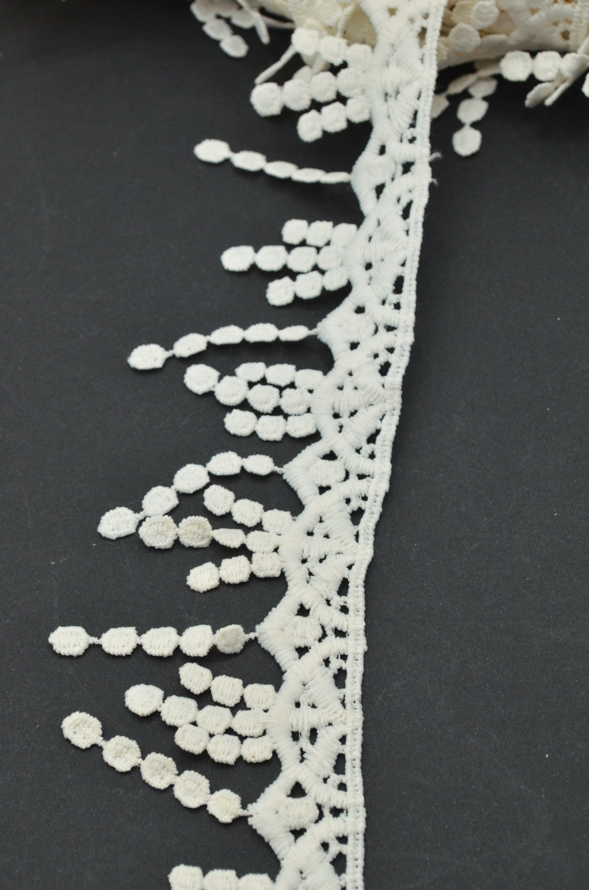 Dantela Poliester Crem, 5cm