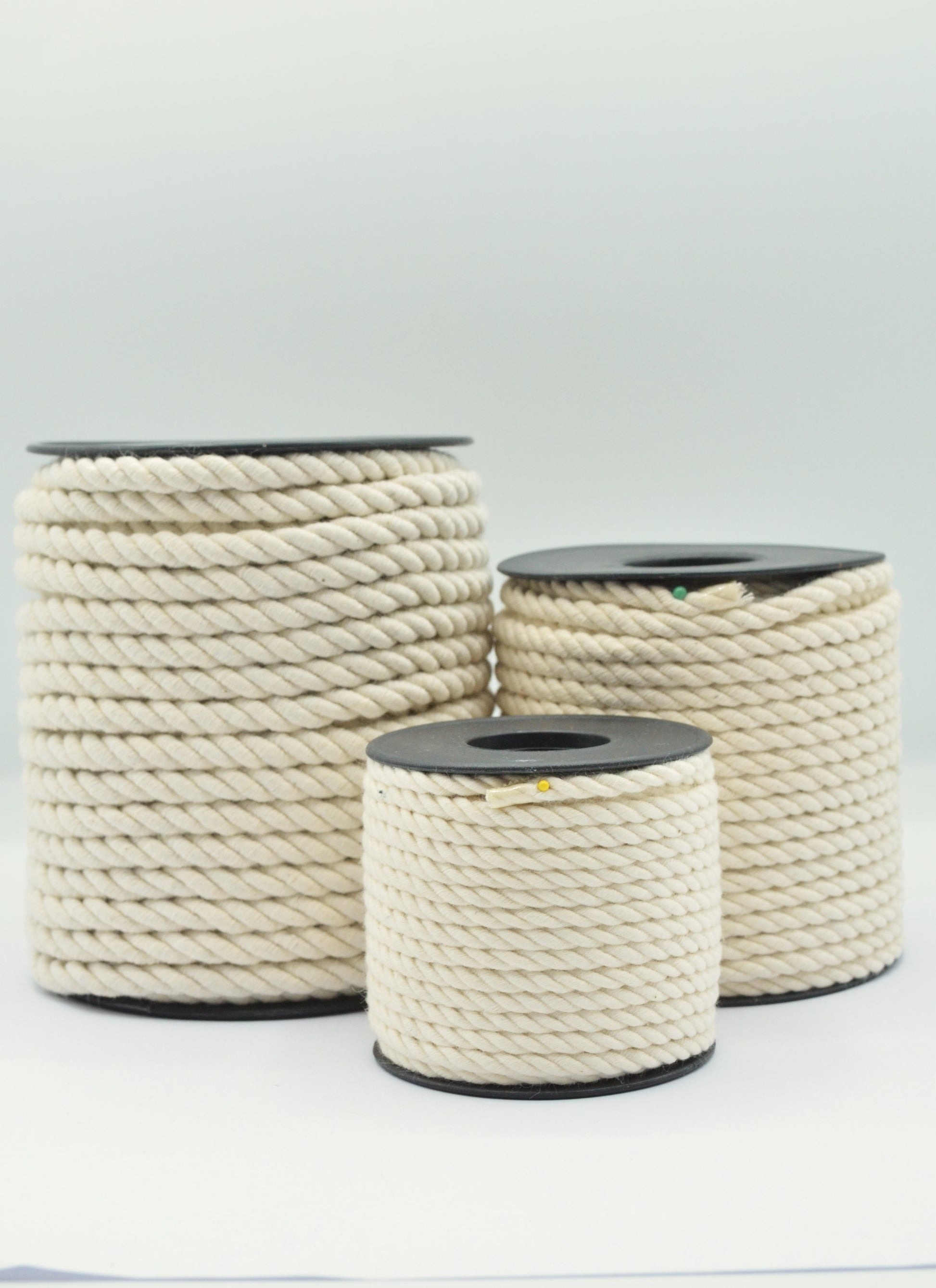 Snur De Bumbac Rasucit 4-6-8mm, Bej Natur